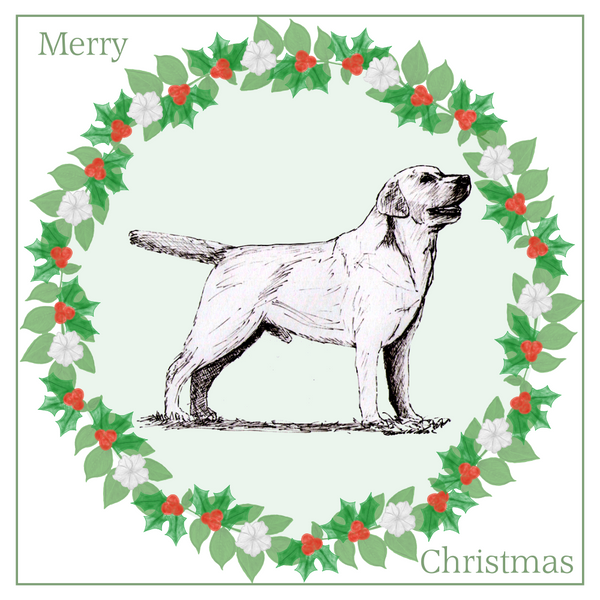 Labrador Retriever Christmas Card Choice of 3 Card Designs Single or Multi Pack