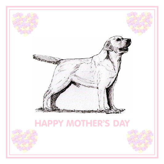 Labrador Retriever Mother's Day Card PERSONALISATION AVAILABLE