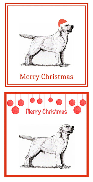 Labrador Retriever Christmas Cards Pack of 6