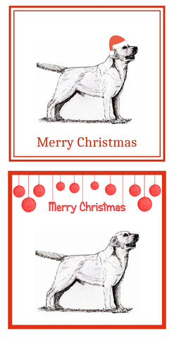Labrador Retriever Christmas Cards Pack of 6