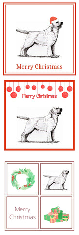 Labrador Retriever Christmas Card Choice of 3