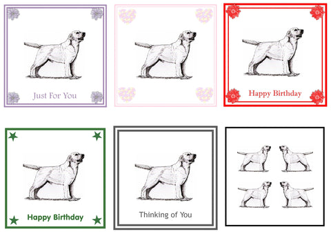 Labrador Retriever Greeting Card Choice of 6 Designs BIRTHDAY, THINKING OF YOU, BLANK