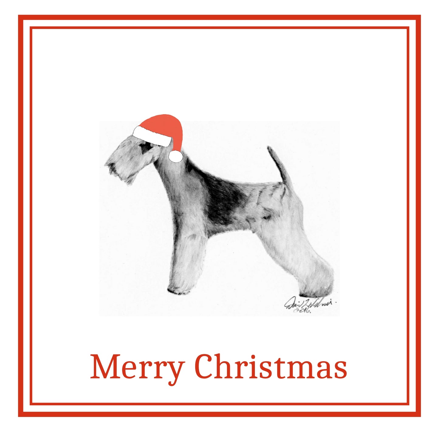 Lakeland Terrier Christmas Cards Pack of 6