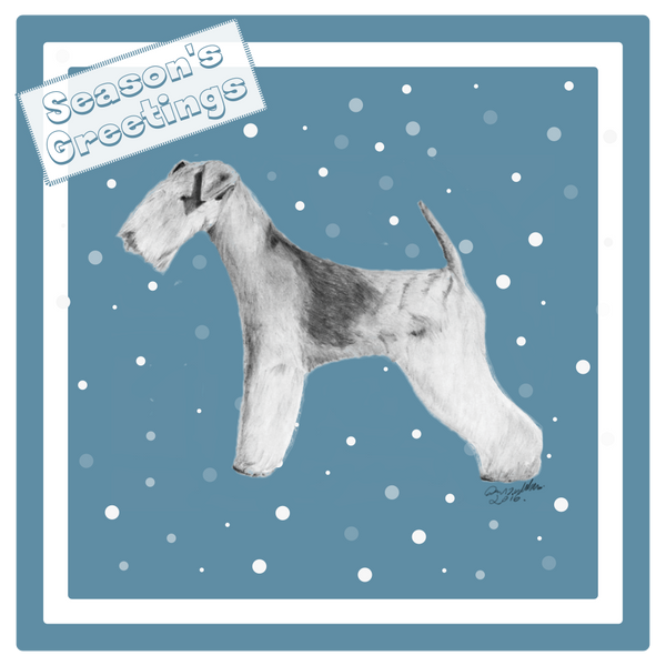 Lakeland Terrier Christmas Card Choice of 3 Card Designs Single or Multi Pack