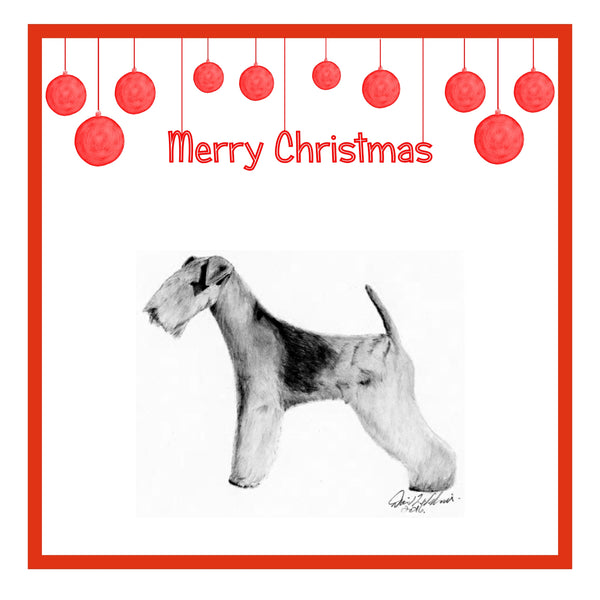 Lakeland Terrier Christmas Card Choice of 3