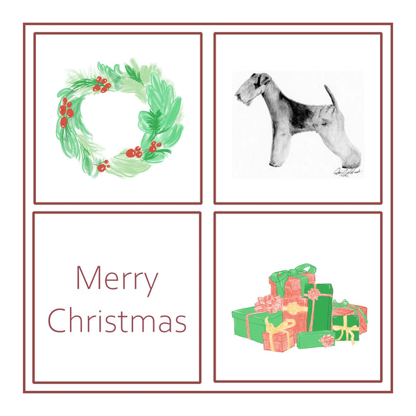 Lakeland Terrier Christmas Card Choice of 3