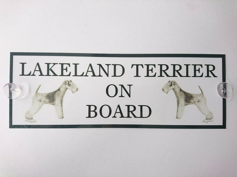 Lakeland Terrier On Board Car Sign