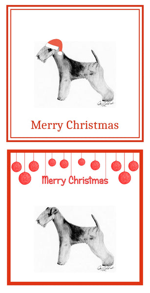 Lakeland Terrier Christmas Cards Pack of 6