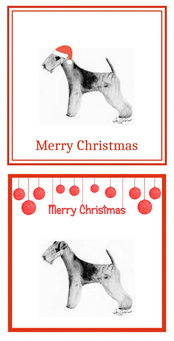 Lakeland Terrier Christmas Cards Pack of 6