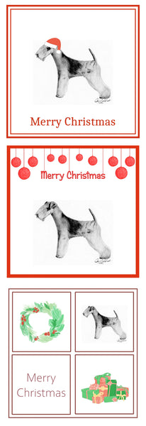 Lakeland Terrier Christmas Card Choice of 3