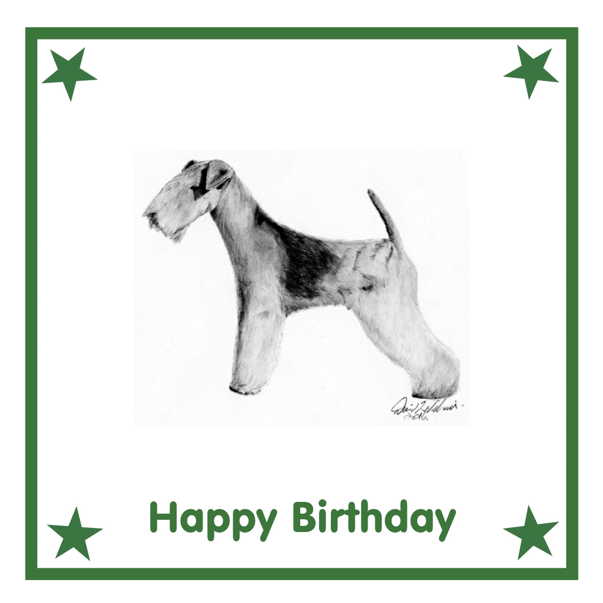 Lakeland Terrier Greeting Card Choice of 6 Designs BIRTHDAY, THINKING OF YOU, BLANK