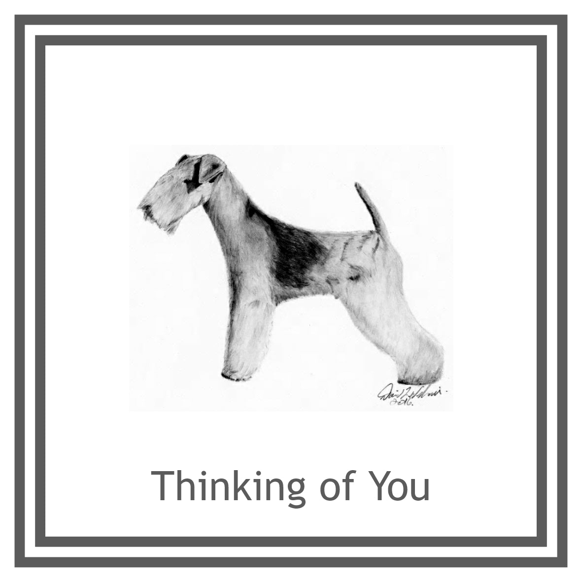 Lakeland Terrier Greeting Card Choice of 6 Designs BIRTHDAY, THINKING OF YOU, BLANK