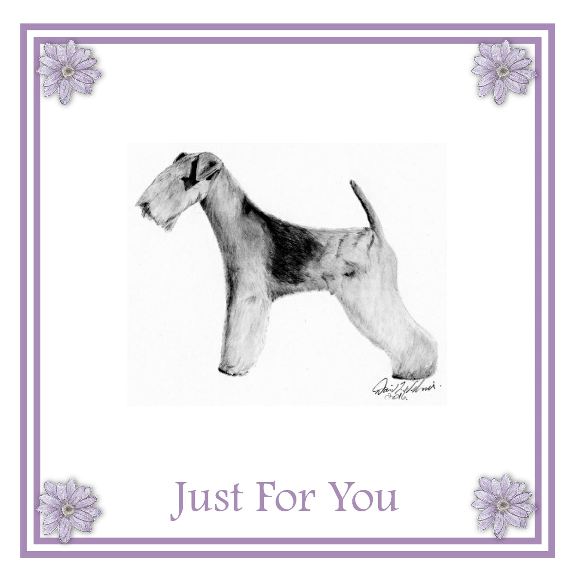 Lakeland Terrier Greeting Card Choice of 6 Designs BIRTHDAY, THINKING OF YOU, BLANK