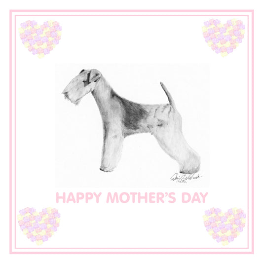 Lakeland Terrier Mother's Day Card PERSONALISATION AVAILABLE