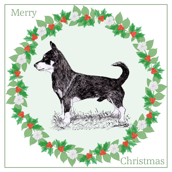 Lancashire Heeler Christmas Card Choice of 3 Card Designs Single or Multi Pack