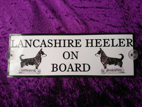 Lancashire Heeler On Board Car Sign