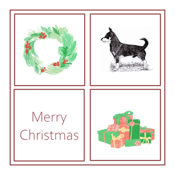 Lancashire Heeler Christmas Card Choice of 3