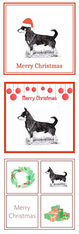 Lancashire Heeler Christmas Card Choice of 3