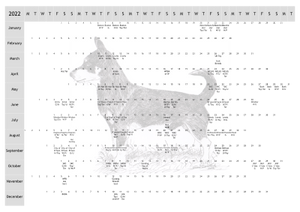 Lancashire Heeler Dog Show 2022 Year Planner A4