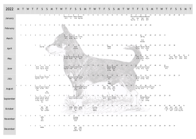 Lancashire Heeler Dog Show 2022 Year Planner A4