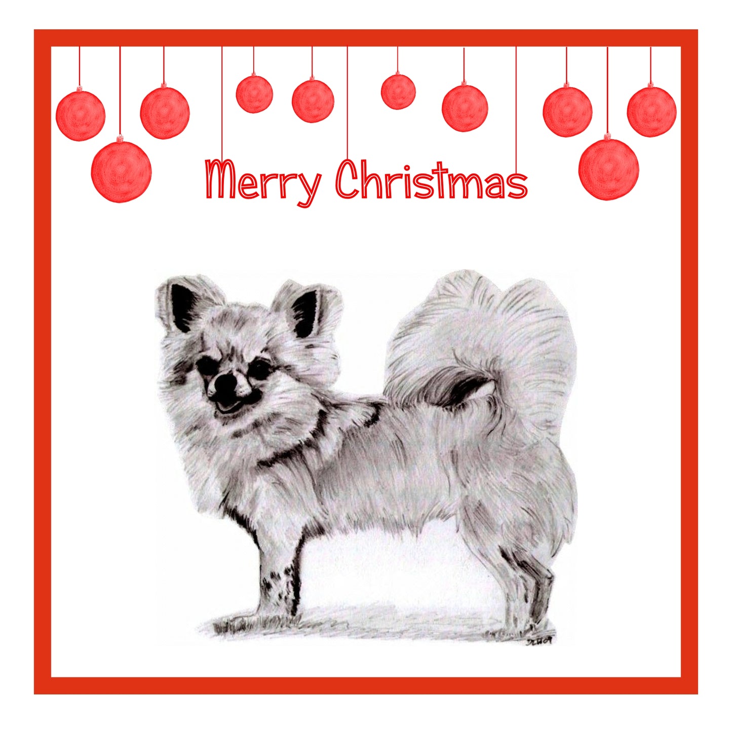 L/C Chihuahua Christmas Cards Pack of 6