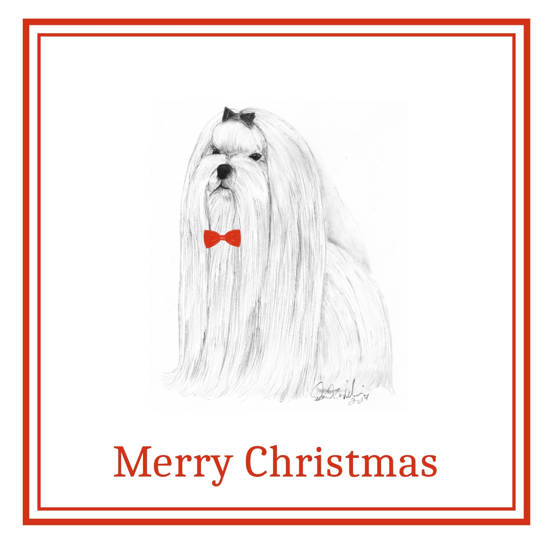 Maltese Christmas Card Choice of 3