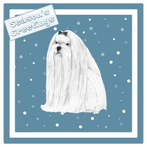 Maltese Christmas Card Choice of 3 Card Designs Single or Multi Pack