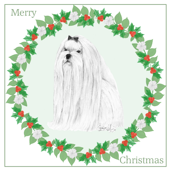 Maltese Christmas Card Choice of 3 Card Designs Single or Multi Pack