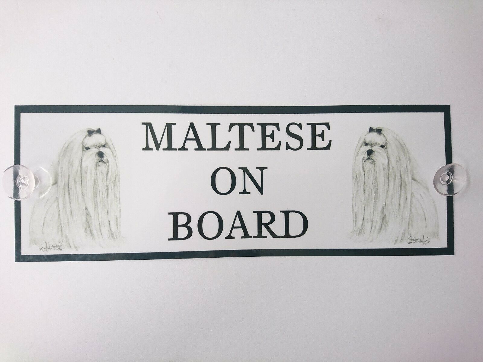 Maltese On Board Car Sign