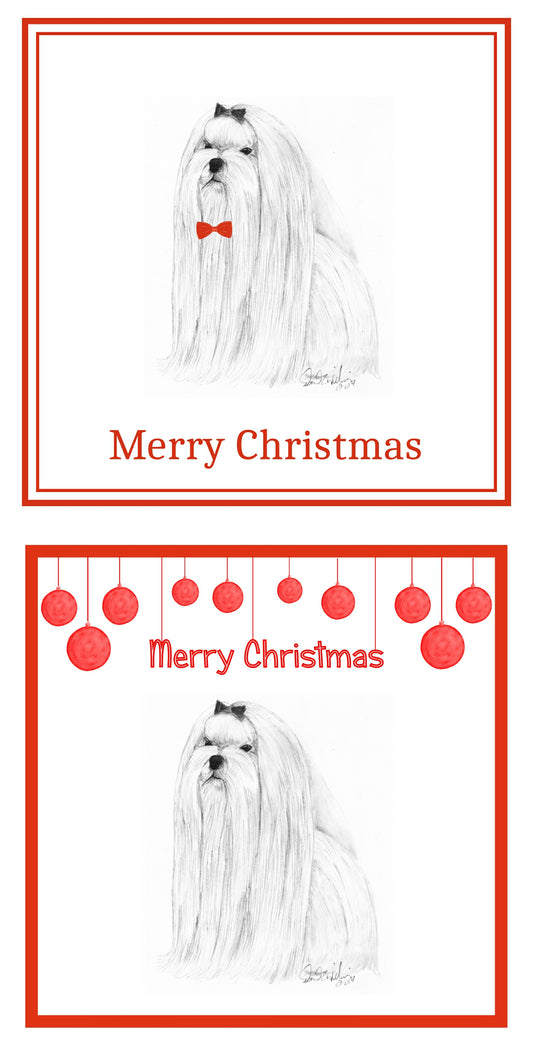 Maltese Christmas Cards Pack of 6