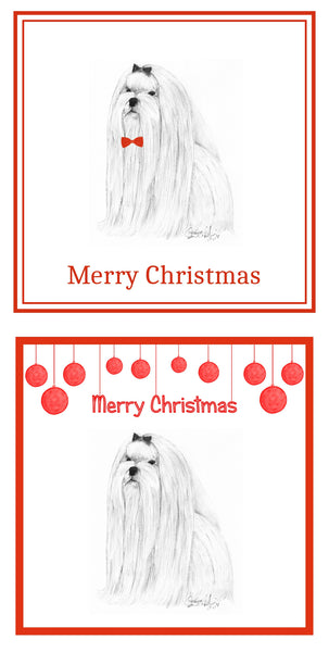 Maltese Christmas Cards Pack of 6