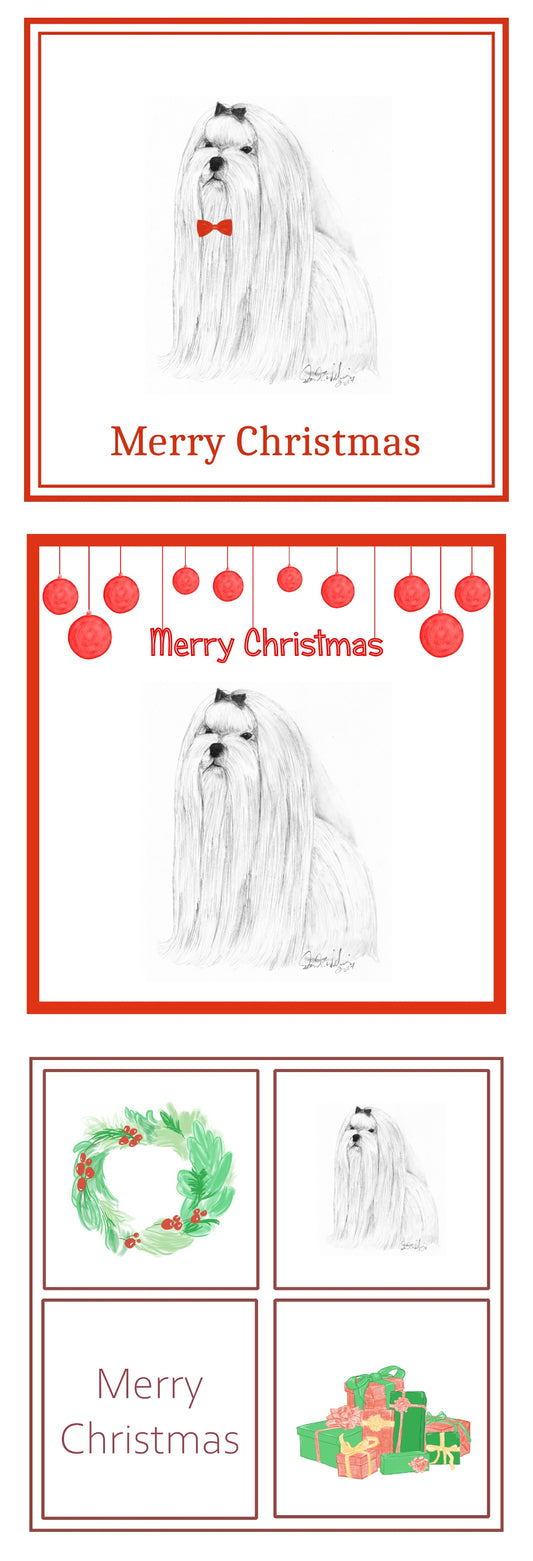 Maltese Christmas Card Choice of 3