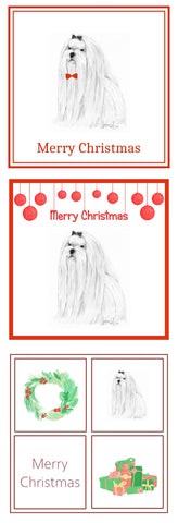 Maltese Christmas Card Choice of 3