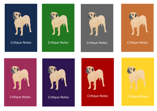 Mastiff Dog Show Judging Critique Notes Book A5