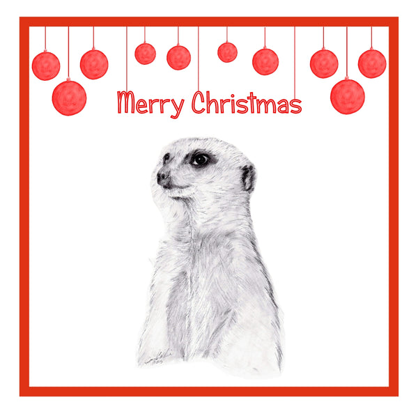 Meerkat Christmas Cards Pack of 6