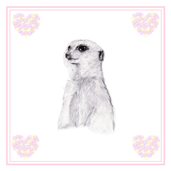 Meerkat Greeting Card Choice of 6 Designs BIRTHDAY, THINKING OF YOU, BLANK