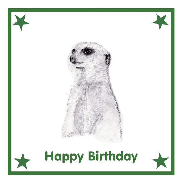 Meerkat Greeting Card Choice of 6 Designs BIRTHDAY, THINKING OF YOU, BLANK