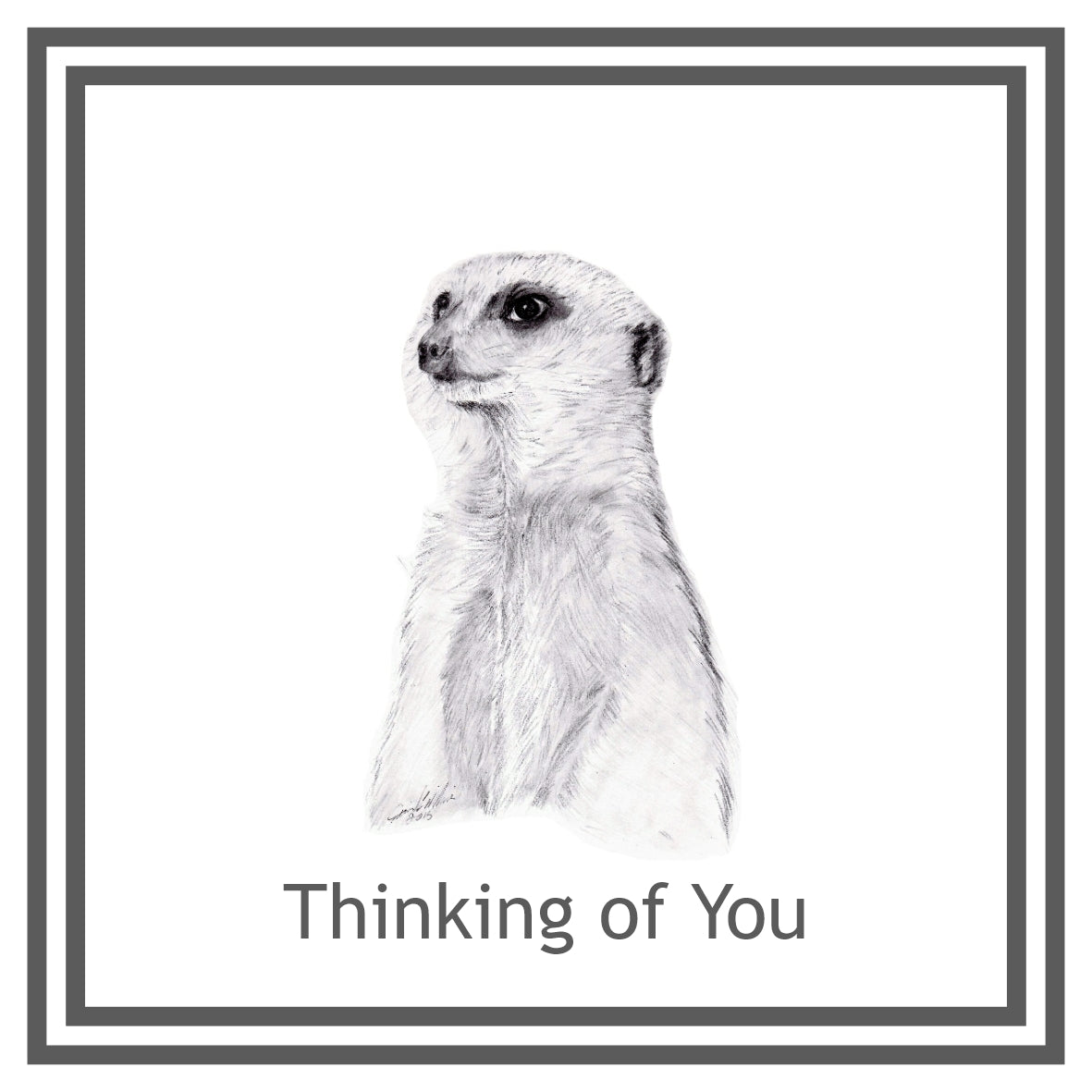 Meerkat Greeting Card Choice of 6 Designs BIRTHDAY, THINKING OF YOU, BLANK