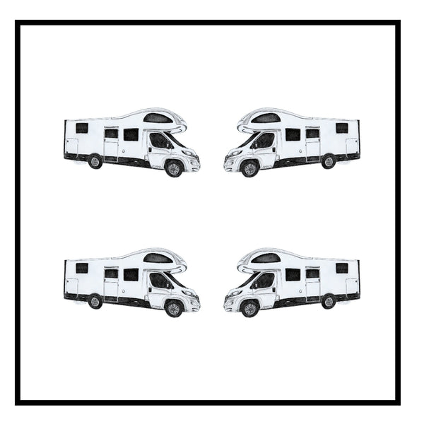 Motorhome Greeting Card Choice of 6 Designs BIRTHDAY, THINKING OF YOU, BLANK