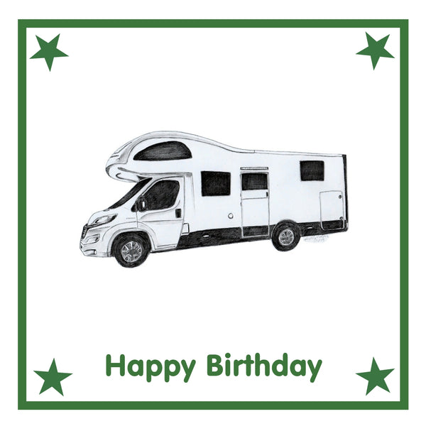 Motorhome Greeting Card Choice of 6 Designs BIRTHDAY, THINKING OF YOU, BLANK