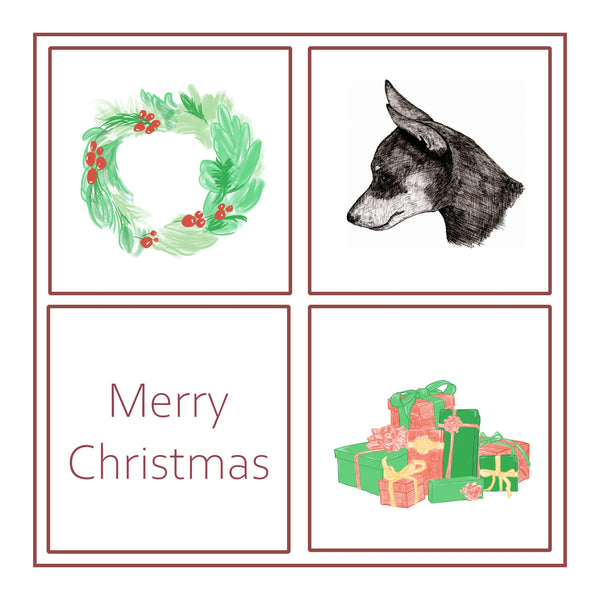 Miniature Pinscher Christmas Card Choice of 3