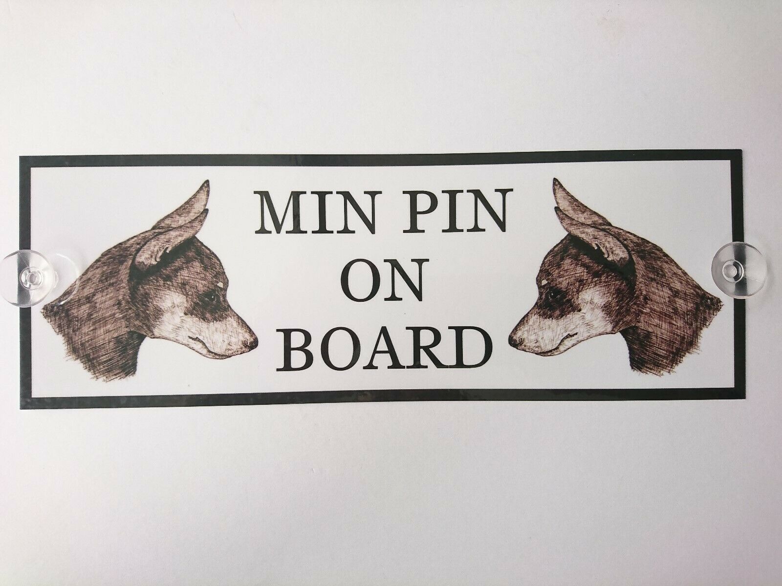 Miniature Pinscher On Board Car Sign