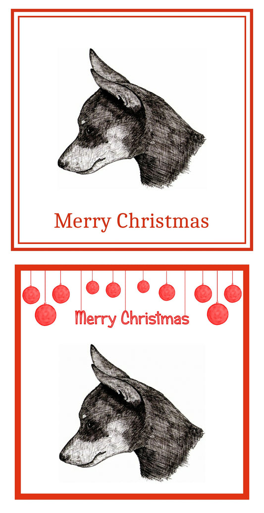 Miniature Pinscher Christmas Cards Pack of 6