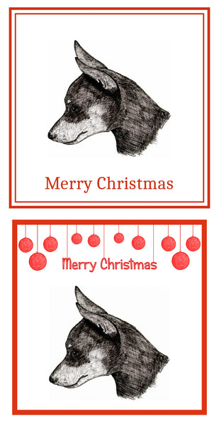 Miniature Pinscher Christmas Cards Pack of 6