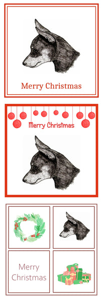Miniature Pinscher Christmas Card Choice of 3