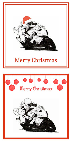 Motorbike Christmas Cards Pack of 6