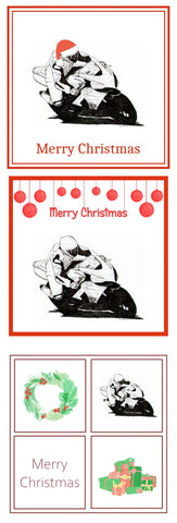 Motorbike Christmas Card Choice of 3