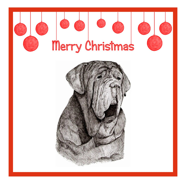 Neapolitan Mastiff Christmas Card Choice of 3