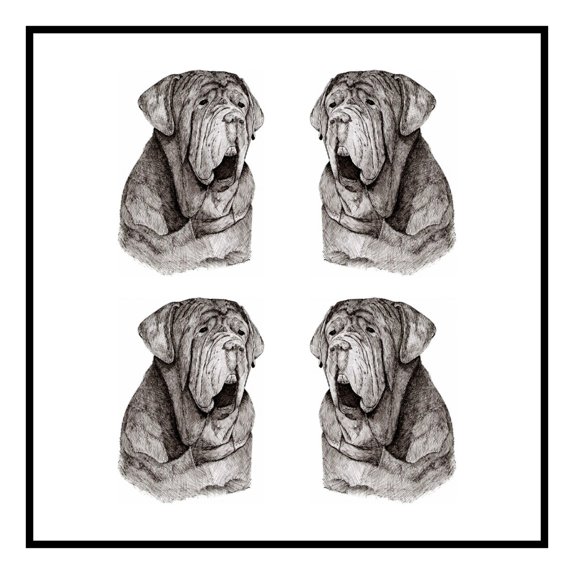 Neapolitan Mastiff Greeting Card Choice of 6 Designs BIRTHDAY, THINKING OF YOU, BLANK