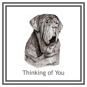 Neapolitan Mastiff Greeting Card Choice of 6 Designs BIRTHDAY, THINKING OF YOU, BLANK